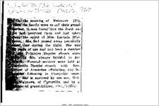 Newspaper clipping about Lucinda Walraven published March 12, 1925