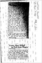 Newspaper clipping about Howard Watters published April 6, 1922