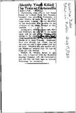 Newspaper clipping about John Winton published July 17, 1924