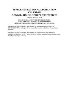 Local legislation calendar, 2024 March 28A