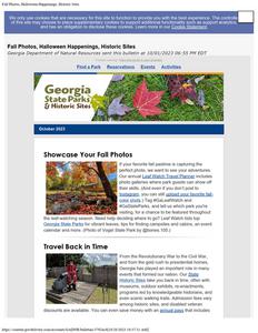Georgia State Parks & Historic Sites e-news, 2023 October
