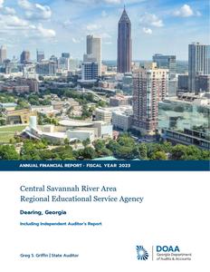 Central Savannah River Area Regional Educational Service Agency, Dearing, Georgia, financial report for the fiscal year ended 2023