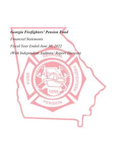 Financial statements, Georgia Firefighters' Pension Fund, fiscal year ended 2022 June 30.