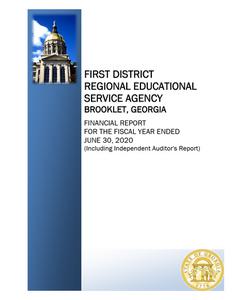 Audit report, First District Regional Educational Service Agency, Statesboro, Georgia, year ended 2020 June 30
