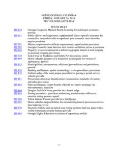 House general calendar, 2024 January 26