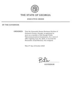 Executive order, 2023 October 3d.