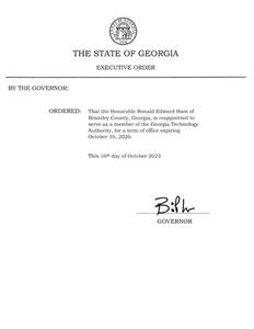 Executive order, 2023 October 16f.