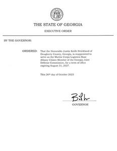 Executive order, 2023 October 26k.