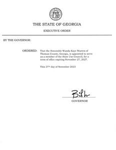 Executive order, 2023 November 27f.