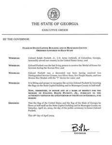 Executive order, 2024 April 18