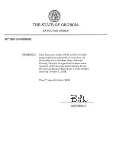 Executive order, 2024 October 7A