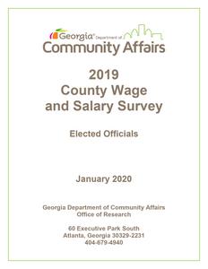 2019 Wage and salary survey. Compensation for county elected officials, volume I