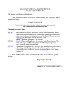 House supplemental rules calendar, 2024 March 26