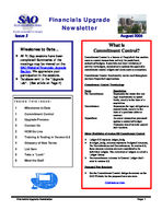 Financials upgrade newsletter [Aug. 2005 (Issue 3)]