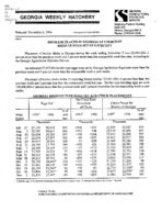 Georgia weekly hatchery, 1996 November 6
