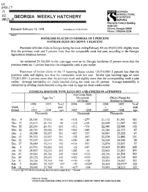 Georgia weekly hatchery, 1998 February 18