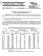 Georgia weekly hatchery, 1999 October 13