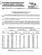 Georgia weekly hatchery, 1999 November 17