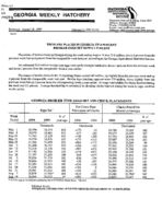 Georgia weekly hatchery, 1999 August 18
