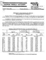Georgia weekly hatchery, 1999 August 4