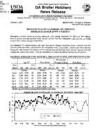 Georgia broiler hatchery news release, 2007 October 3