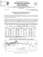Georgia weekly hatchery news release, 2007 May 23