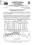 Georgia broiler hatchery news release, 2007 August 1