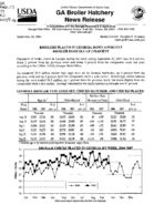 Georgia broiler hatchery news release, 2007 September 26