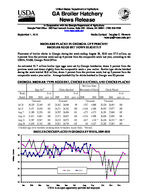 Georgia broiler hatchery news release, 2010 September 1