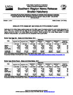 Southern region broiler hatchery news release, 2014 October 1