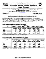 Southern region broiler hatchery news release, 2014 February 5