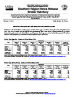Southern region broiler hatchery news release, 2015 February 11
