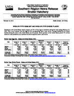 Southern region broiler hatchery news release, 2015 February 18