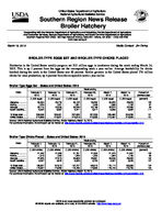 Southern region broiler hatchery news release, 2015 March 18