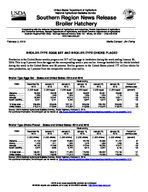 Southern region broiler hatchery news release [Feb. 3, 2016]