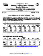 Southern region broiler hatchery news release [July 12, 2017]