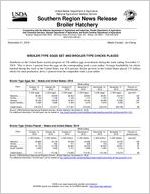 Broiler hatchery news release, 2018 November 21