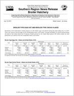 Broiler hatchery news release, 2018 July 18