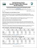 Broiler hatchery news release, 2020 April 1