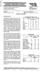 Georgia weather and crops, 1998 April 12
