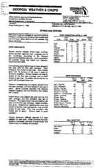 Georgia weather and crops, 1999 April 4