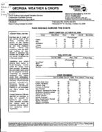 Georgia weather and crops, 2000 October 22