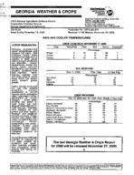 Georgia weather and crops, 2000 November 19