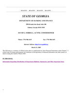 Department of Banking and Finance bulletin, Mar. 31, 2003
