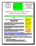 Financial institutions today, Mar. 31, 2005