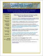 Quarterly MSB newsletter: quarterly summary of money service businesses activities for the period ending June 30, 2017