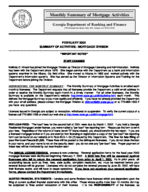 Monthly summary of mortgage activities, Feb. 2002