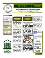 Monthly summary of mortgage activities, June 2006
