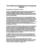 Press release (Georgia. Dept. of Behavioral Health & Developmental Disabilities), Feb. 4, 2010
