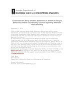 Press release (Georgia. Dept. of Behavioral Health & Developmental Disabilities), Dec. 17, 2012